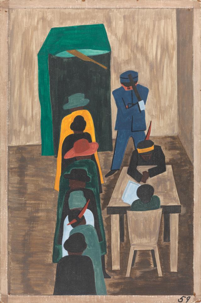 ポリス　原画 The Migration Series, Panel no. 59: In the North they had the